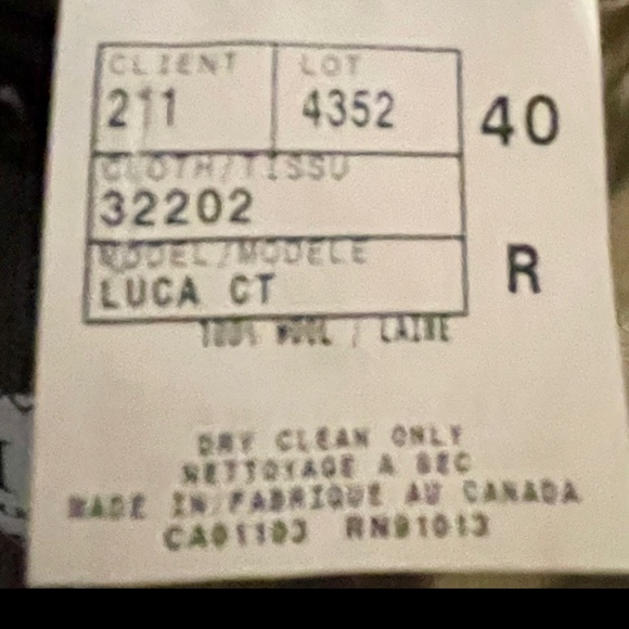 Prima Collezione Uomo  Men’s 100% Wool Suit   Size 40 R - Picture 14 of 16